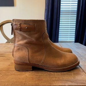 Tory Burch Suede Moto Boots